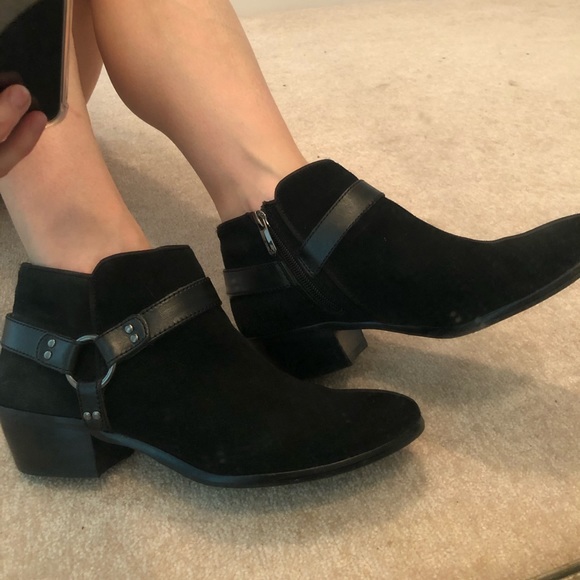 Sam Edelman Phoenix Suede Leather Harness Booties - Picture 2 of 8